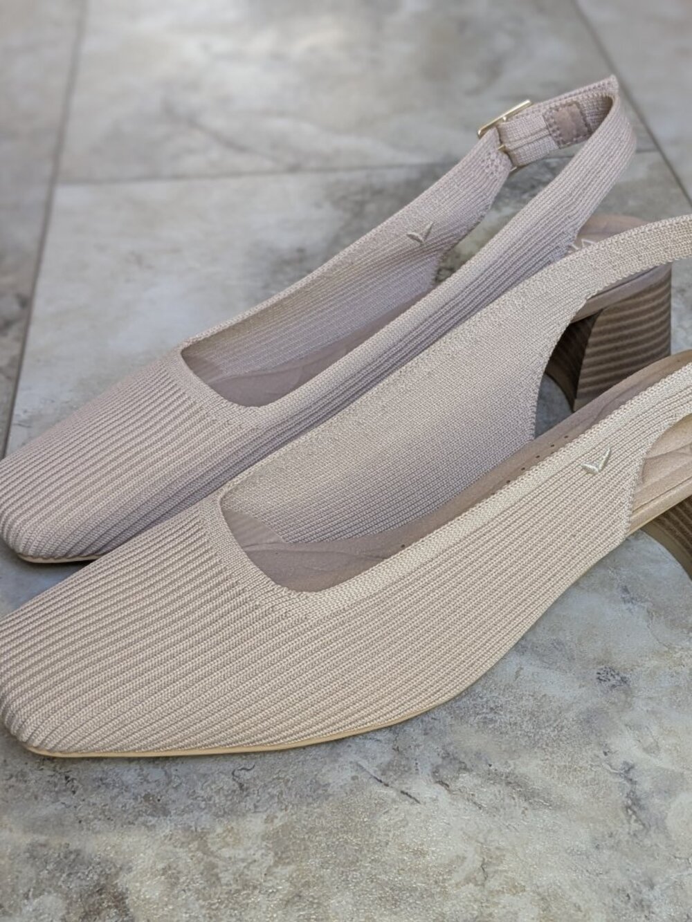 NEW Vivaia Margot Slingback Block Heels (women's 41.5/10.5)